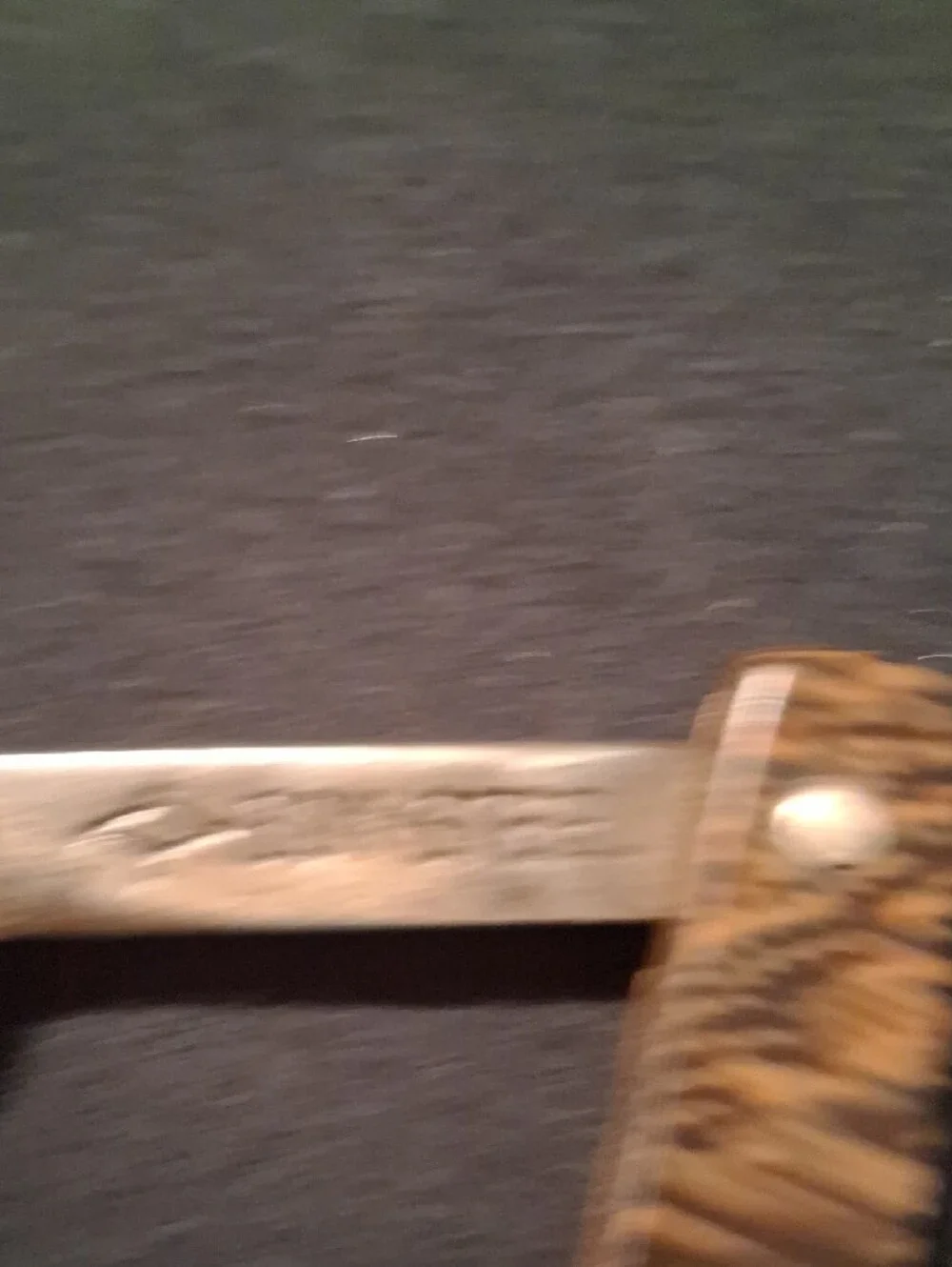 Vintage Pre-war BLUE Blazes Straight Razor Collectible